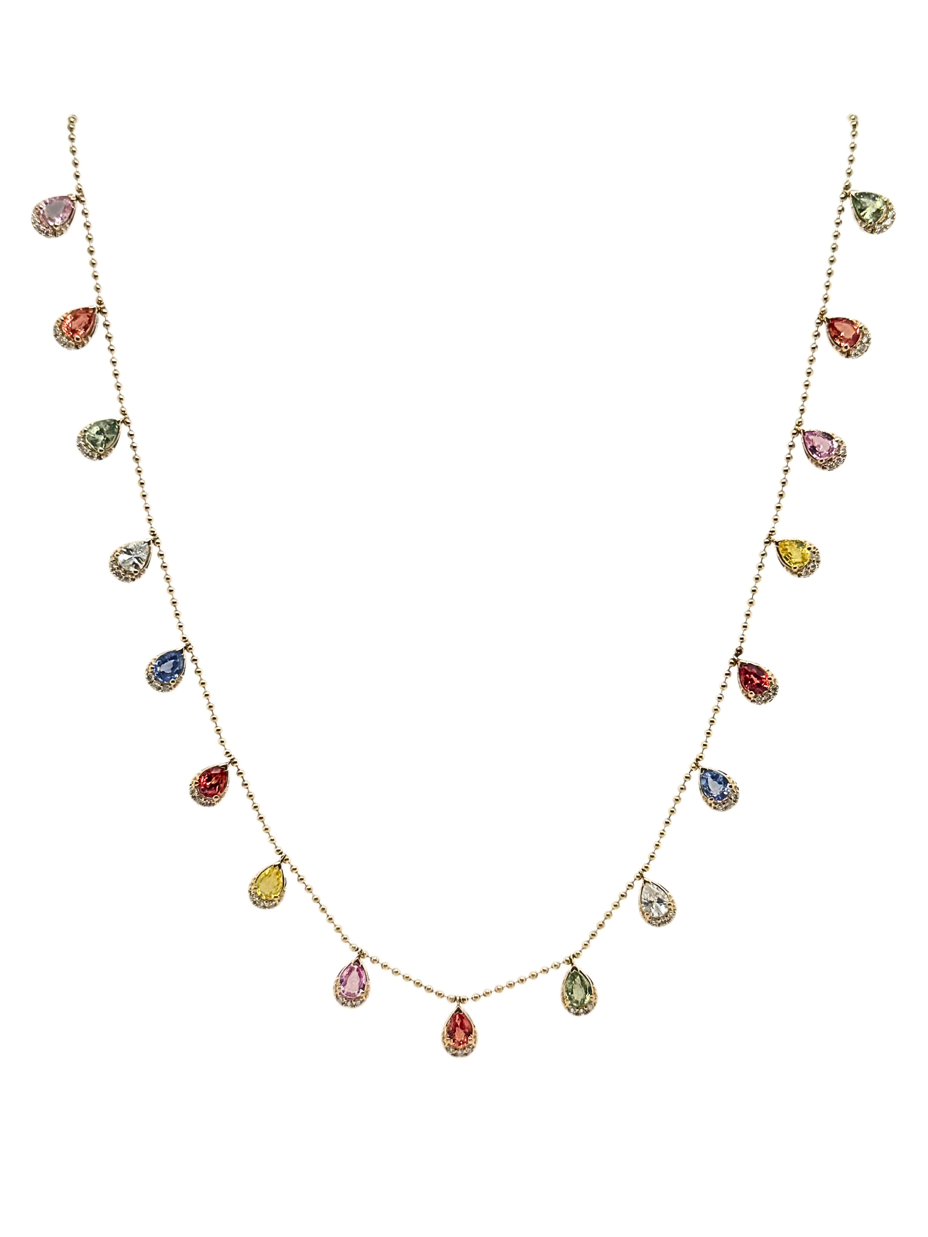 MULTI-COLOR SAPP NECKLACE-406416